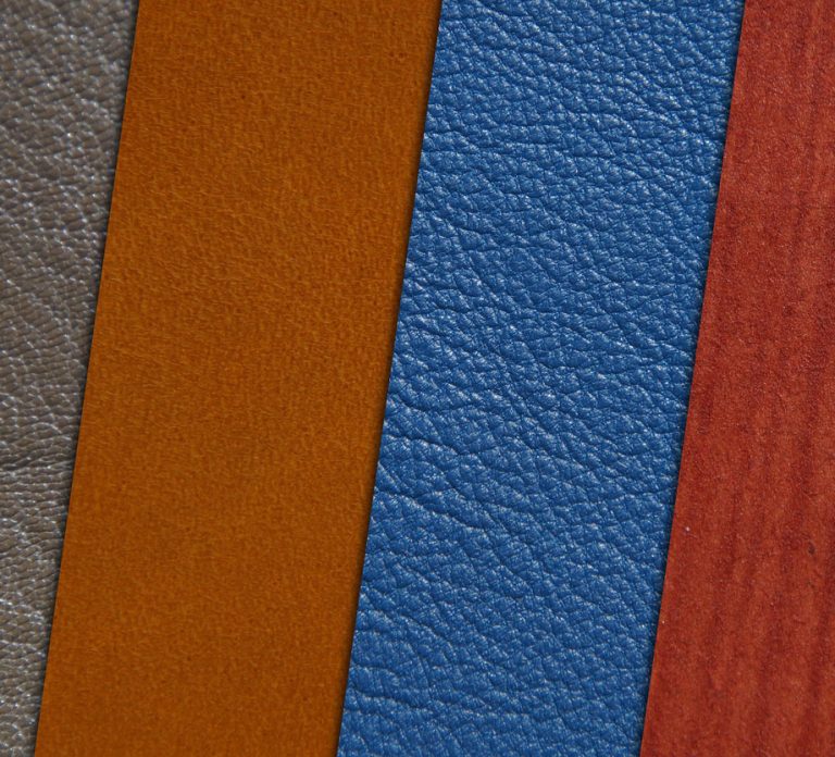 silicone leather material 4 Color swatches of silicone leather material for custom programs