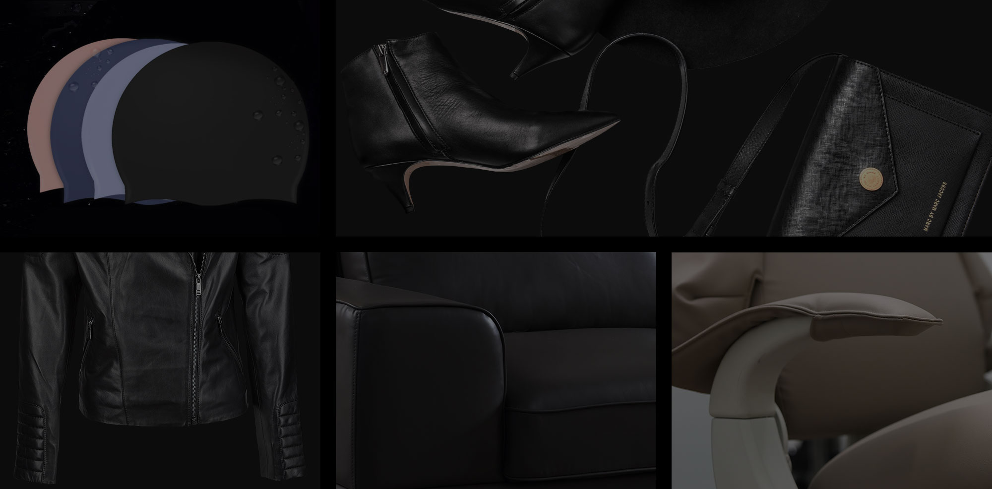 Premium silicone leather material interior surfaces